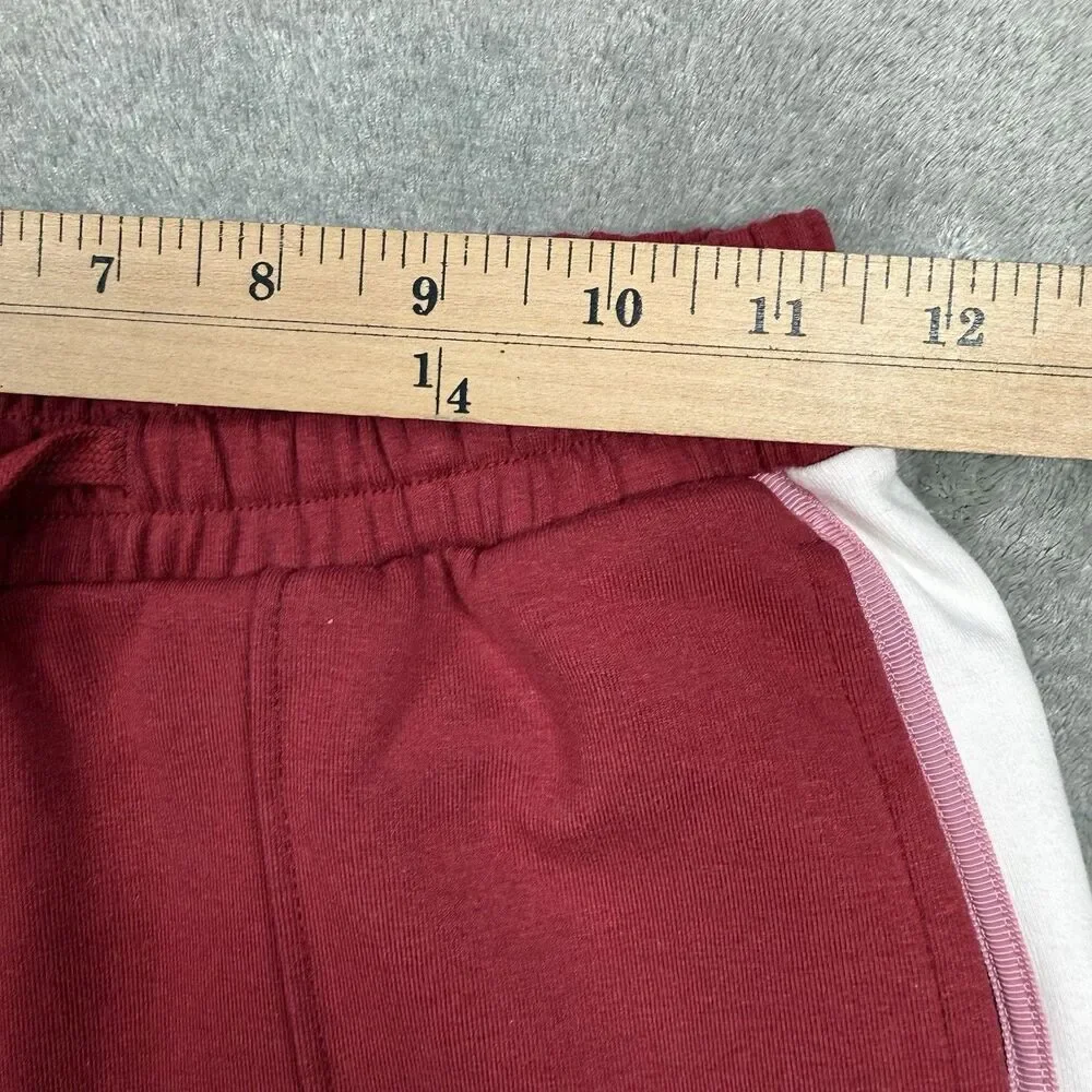 Care Tucker Pants Womens XS Red Jordan Interlock Bordeaux Side Stripe Zip Office